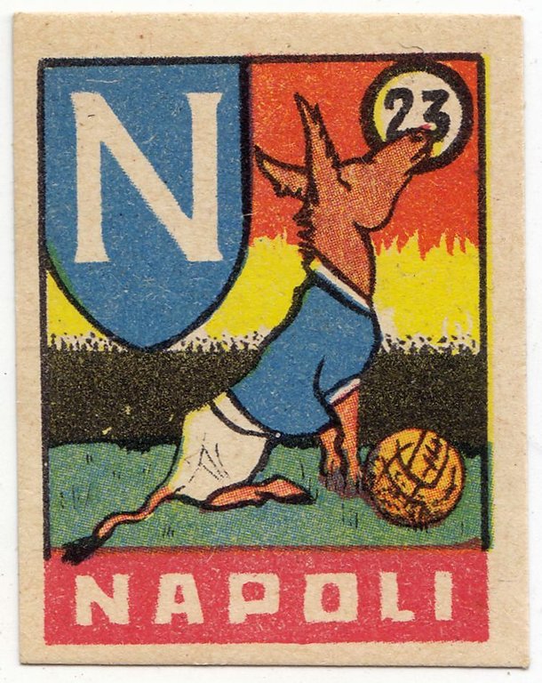 FIGURINA calcio NAPOLI mascotte scudetto 1949 Originale Nannina o Mundus … | Immagine Gallery 1