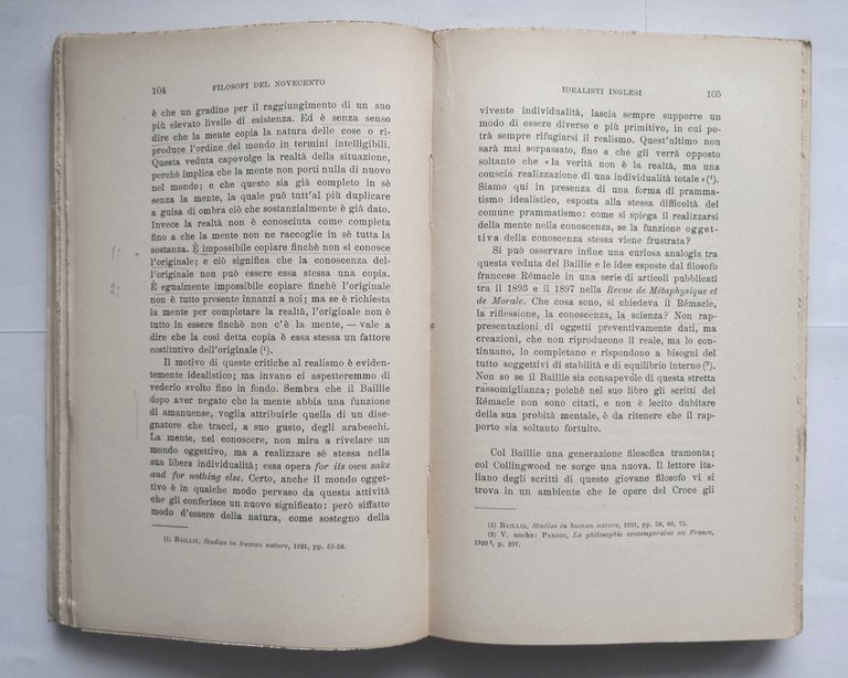 FILOSOFI DEL NOVECENTO di Guido De Ruggiero 1934 Laterza Libro …