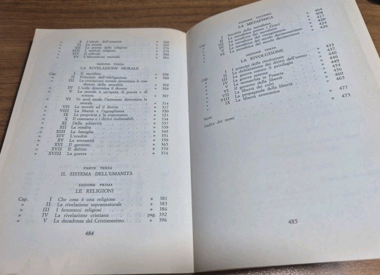 FILOSOFIA DELLA RIVOLUZIONE di Giuseppe Ferrari 1970 Marzorati Libro