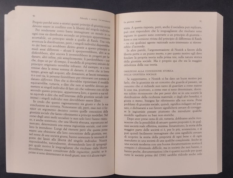 FILOSOFIA E SOCIETÀ UNA INTRODUZIONE di Gordon Graham 1988 Il …
