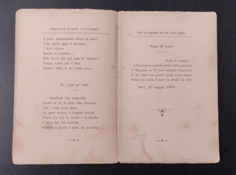 FIORI SULLA TOMBA PER Eugenia Gabrieli 1884 Cannone Funeralia Libro …