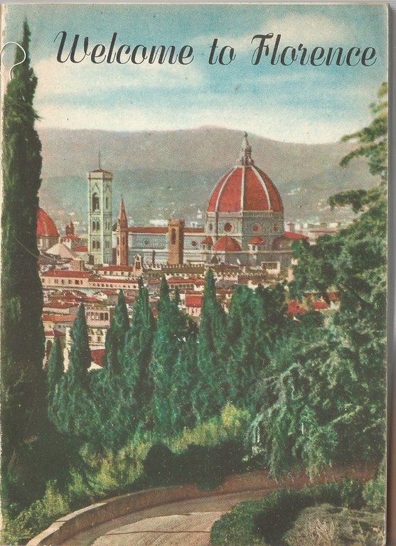 FIRENZE FLORENCE 1955 GUIDA omaggio of albergo Colonna Grazzini libro …