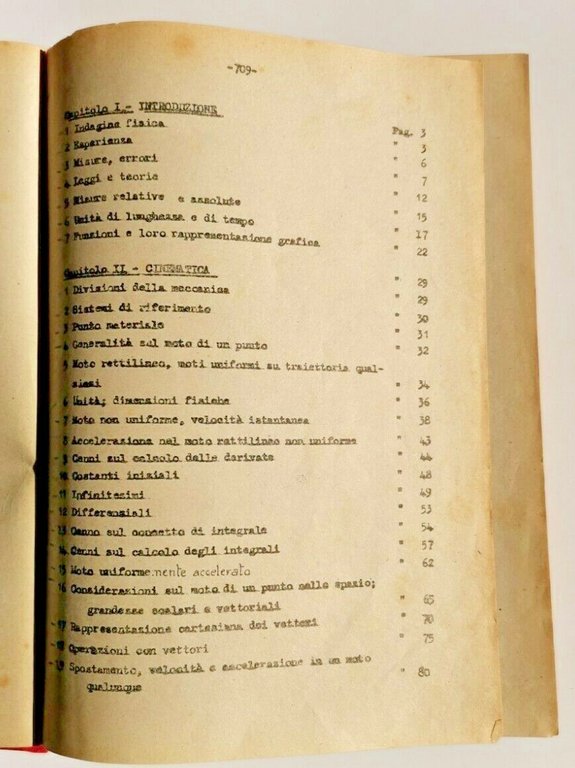 FISICA SPERIMENTALE volume I di Gilberto Bernardini 1946 libro per …