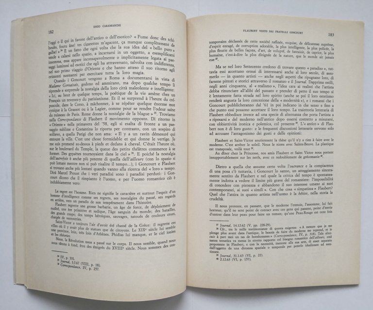 FLAUBERT VISTO DAI FRATELLI GONCOURT di Enzo Caramaschi 1966 Leo …