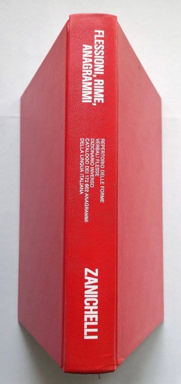 FLESSIONI RIME ANAGRAMMI l'italiano in scatola 1988 Zanichelli Libro dizionari