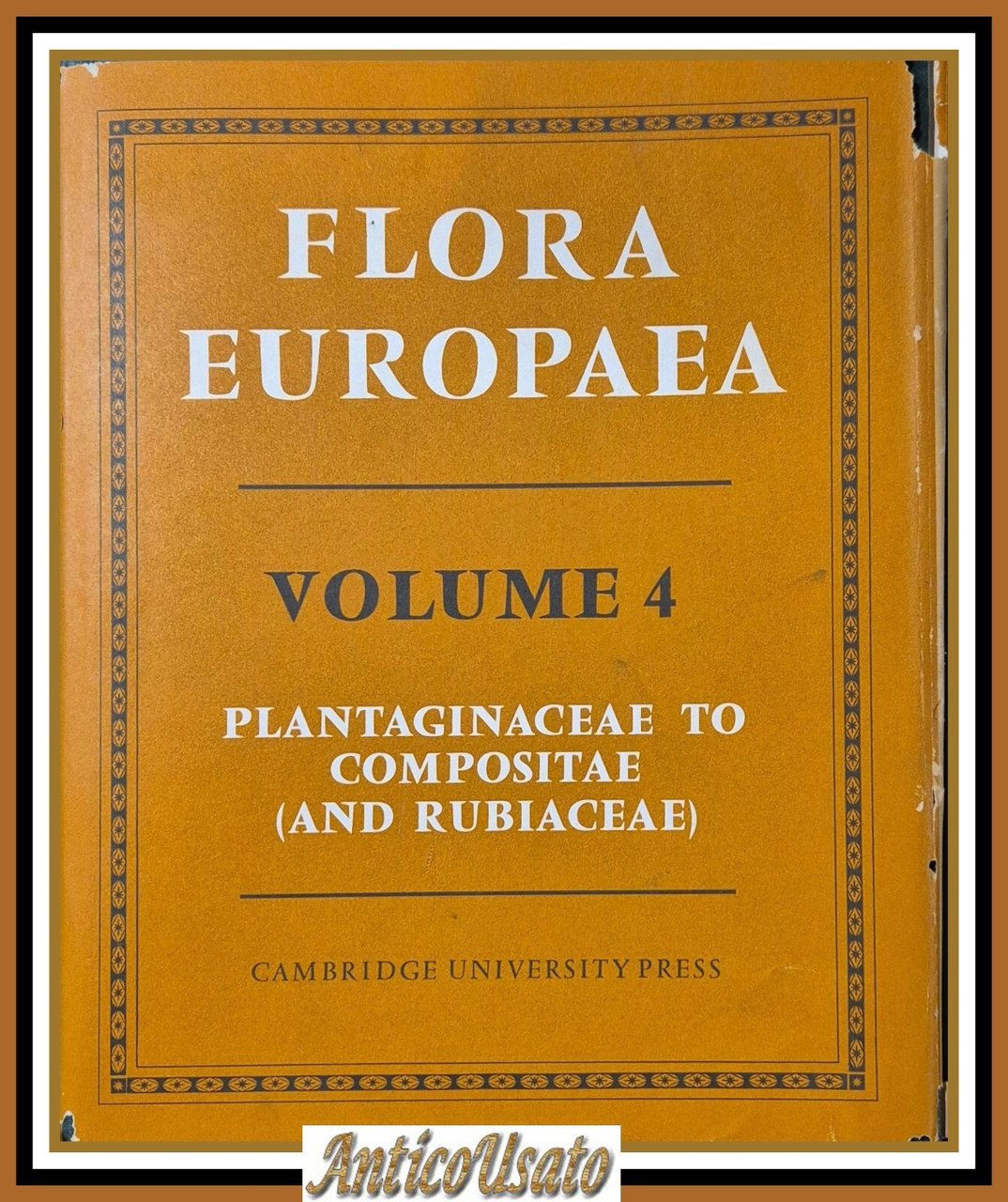 FLORA EUROPEA Volume 4 PLATNAGINACEAE COMPOSITAE 1976 Cambridge University Libro
