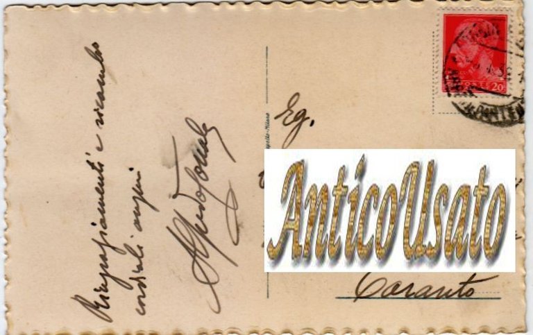 FOGGIA Piazza Del Lago e Duomo Cartolina Viaggiata anni '30 …