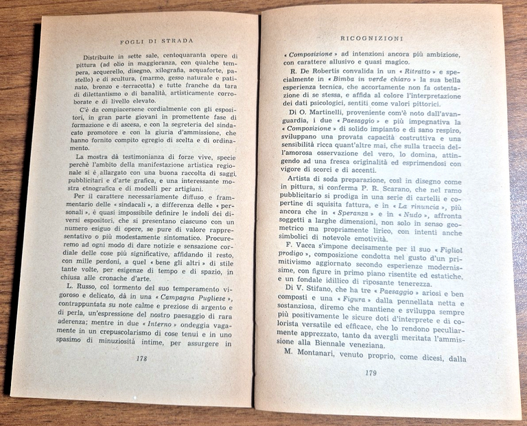 FOGLI DI STRADA motivi pretesti di Nino Ruppi 1948 Gastaldi …