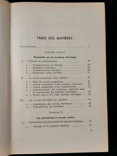 FONCTIONMENT ET EMPLOI DES MACHINES ELECTRIQUES di Jacques Thurin 1964 …