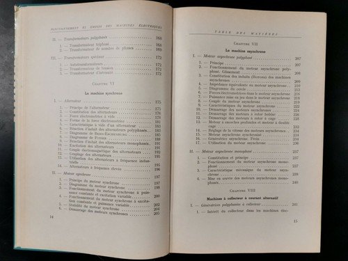 FONCTIONMENT ET EMPLOI DES MACHINES ELECTRIQUES di Jacques Thurin 1964 …