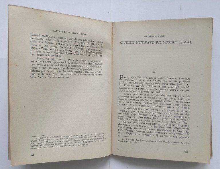 FONDAMENTI DI UNA CULTURA CRISTIANA Henri Davenson 1948 Editrice Studium …