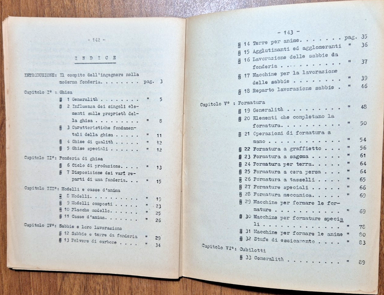 FONDERIA DELLA GHISA di Occella Raviola 1953 Politecnica Universitaria Libro