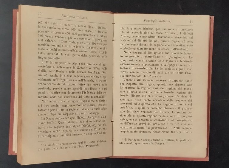 FONOLOGIA ITALIANA di Lorenzo Stoppato 1887 Hoepli Libro manuale