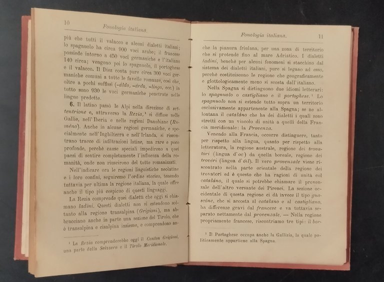 FONOLOGIA ITALIANA di Lorenzo Stoppato 1887 Hoepli Libro manuale
