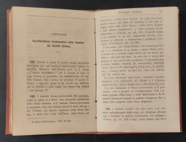 FONOLOGIA ITALIANA di Lorenzo Stoppato 1887 Hoepli Libro manuale