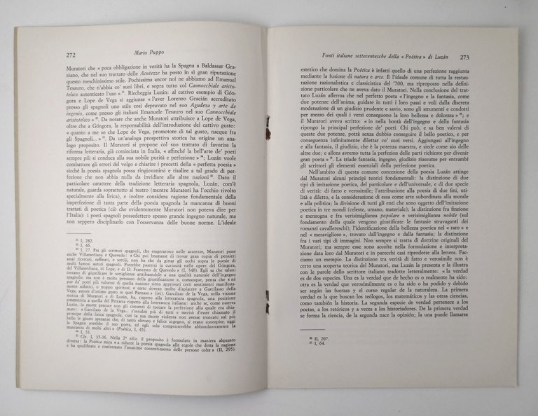 FONTI ITALIANE SETTECENTESCHE DELLA POETICA DI LUZAN Mario Puppo 1962 …