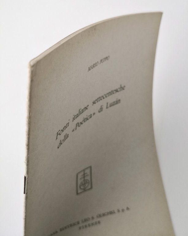 FONTI ITALIANE SETTECENTESCHE DELLA POETICA DI LUZAN Mario Puppo 1962 …