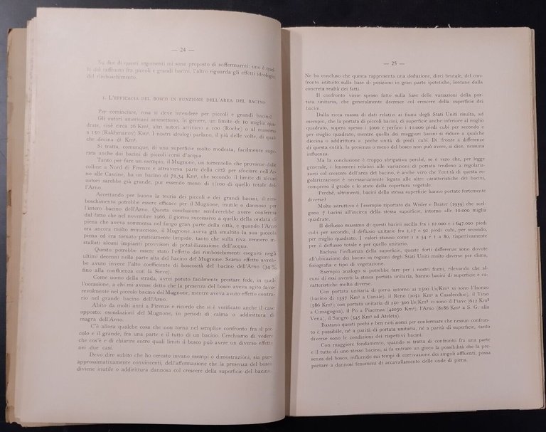 FORESTE E ALLUVIONI 1971 Accademia Nazionale Dei Lincei Libro tavola …