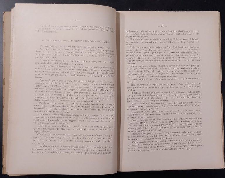 FORESTE E ALLUVIONI 1971 Accademia Nazionale Dei Lincei Libro tavola …