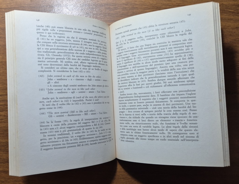 FORMA E INTERPRETAZIONE di Noam Chomsky 1980 Il saggiatore libro …
