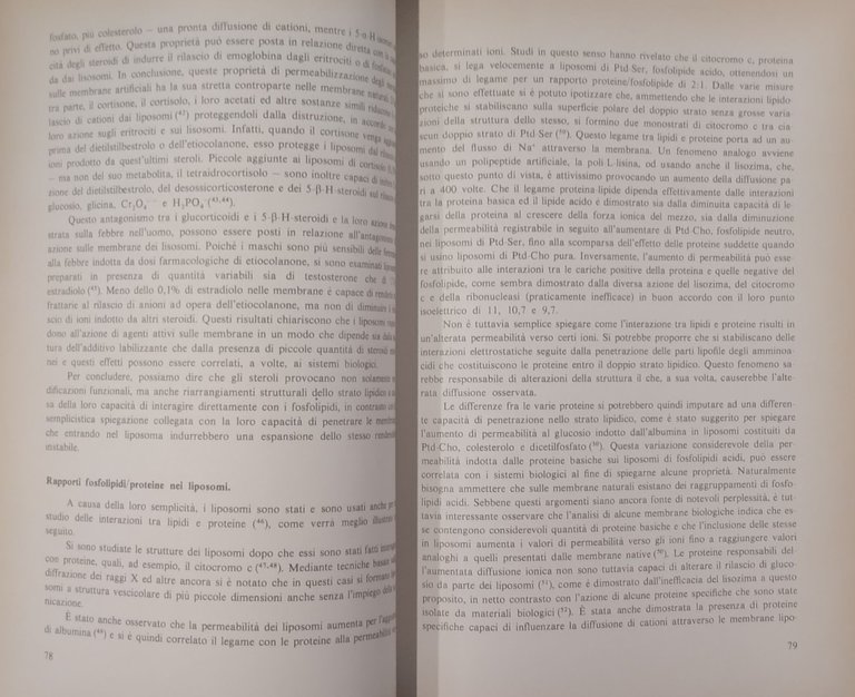 FOSFOLIPIDI di Alberto Gaiti Giuseppe Arienti G Porcellati 1978 Liviana …
