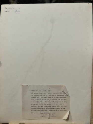 FOTOGRAFIA RAGAZZA UNIONE SOVIETICA 1957 Amedeo Montemaggi Originale Vintage