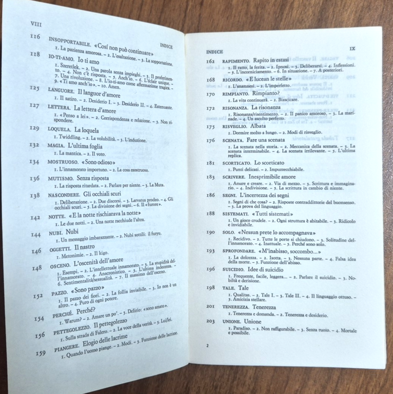 FRAMMENTI DI UN DISCORSO AMOROSO di Roland Barhes 1979 Einaudi …