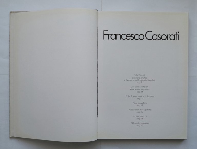 FRANCESCO CASORATI 1979 Edizioni Grafis Libro Monografia dedica autografa pittor