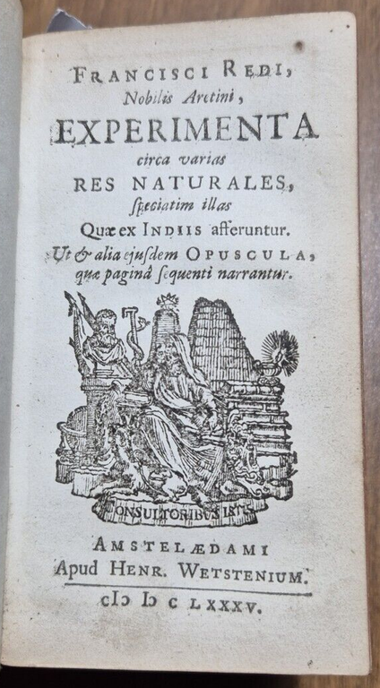 FRANCISCI REDI OPUSCULORUM + EXPERIMENTA + DE ADMIRABILI VIPERA 1685 …