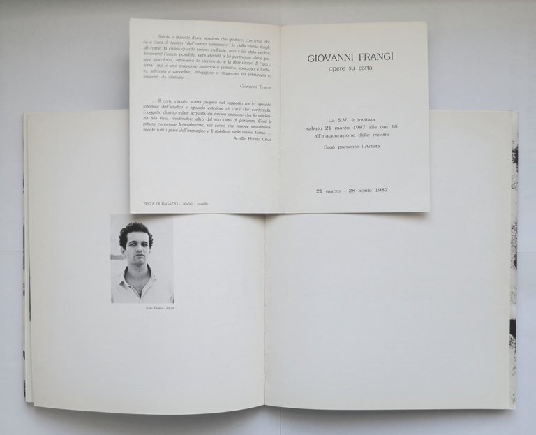 FRANGI opere recenti di Piero Bigongiari 1987 Galleria Poggiali e …