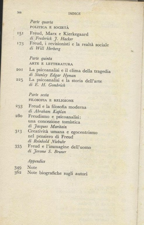FREUD E IL XX SECOLO di Benjamin Nelson 1962 Mondadori …