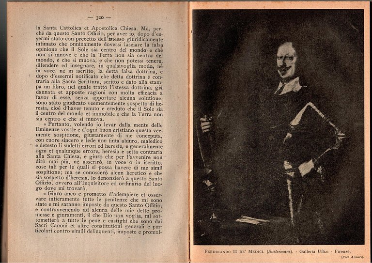 GALILEO GALILEI NELLA STORIA E LEGGENDA di Carotenuto 1941 Vallecchi …