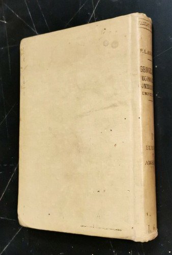 GEOGRAFIA ECONOMICA COMMERCIALE UNIVERSALE Volume I di Primo Lanzoni 1920 …