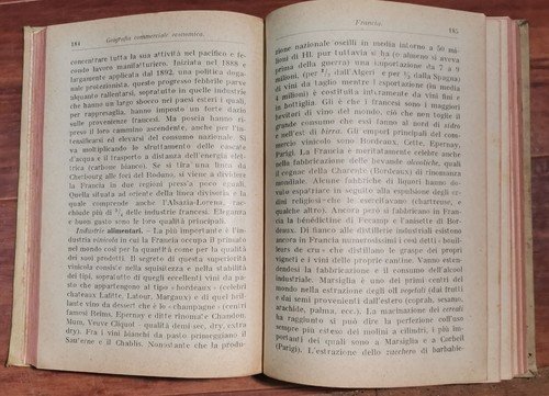 GEOGRAFIA ECONOMICA COMMERCIALE UNIVERSALE Volume I di Primo Lanzoni 1920 …