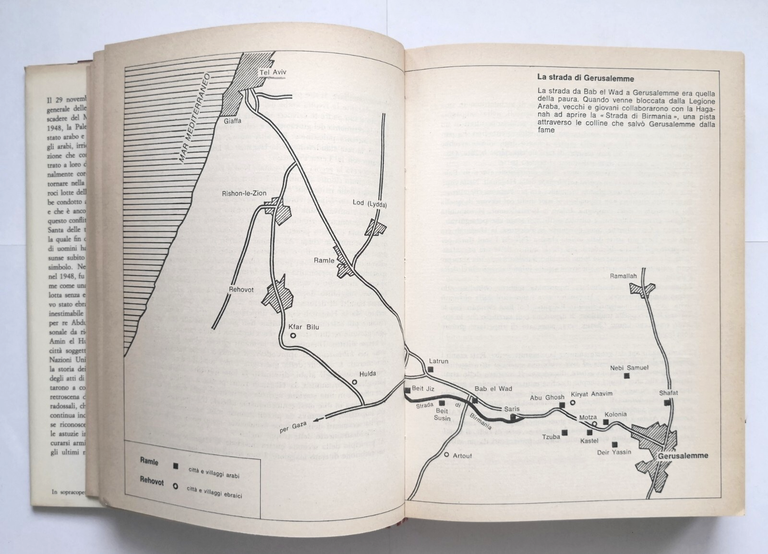 GERUSALEMME di Dominique Lapierre Larry Collins 1972 Mondadori Libro ebrei …