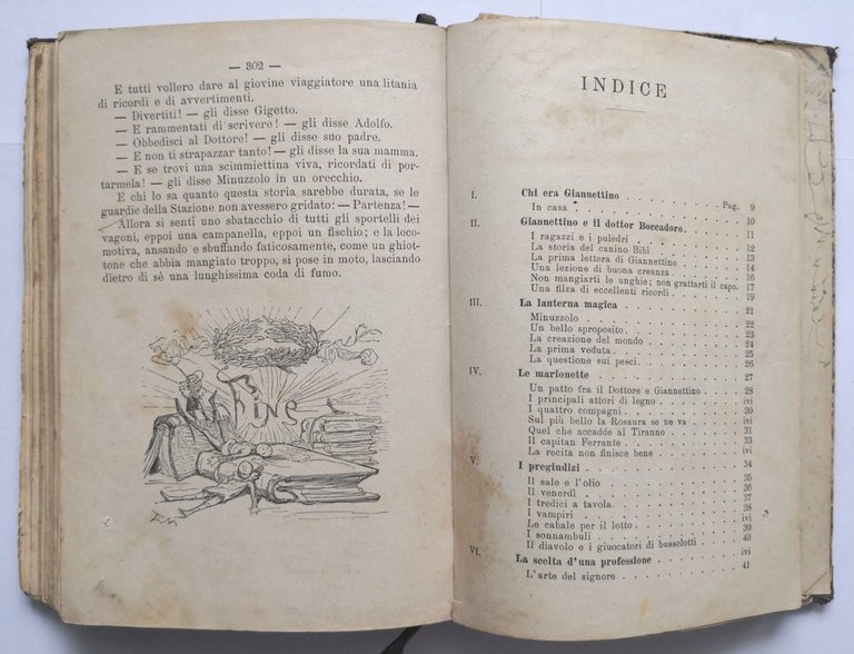GIANNETTINO di Carlo Collodi 1897 Bemporad libro per ragazzi scolastico …