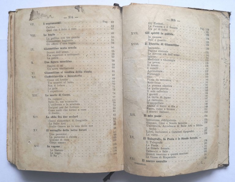 GIANNETTINO di Carlo Collodi 1897 Bemporad libro per ragazzi scolastico …