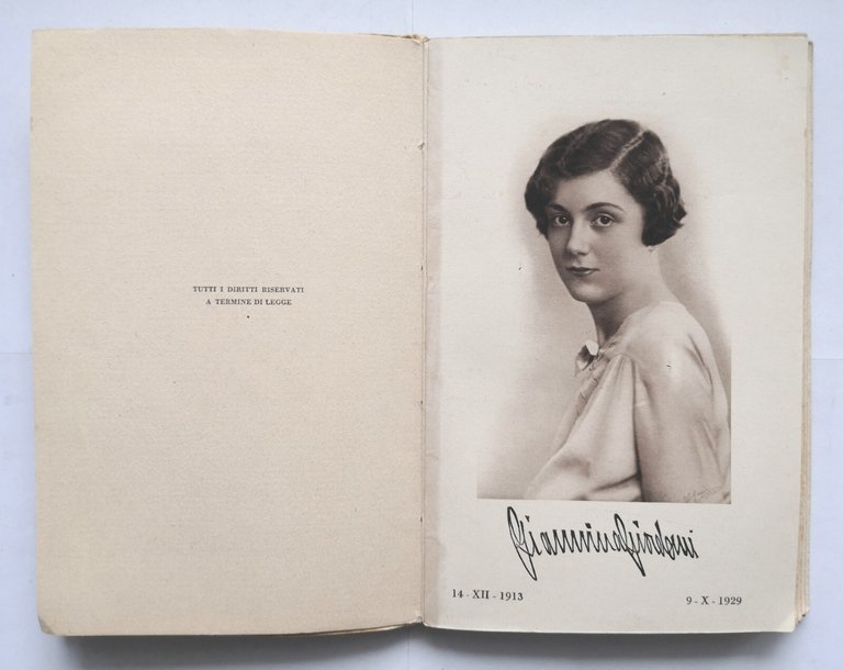 GIANNINA GIORDANI memorie di Giovanni Urbani 1931 Editrice Pro Familia …