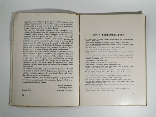 GINO SEVERINI di Pierre Courthion 1946 Hoepli Editore Arte Moderna …