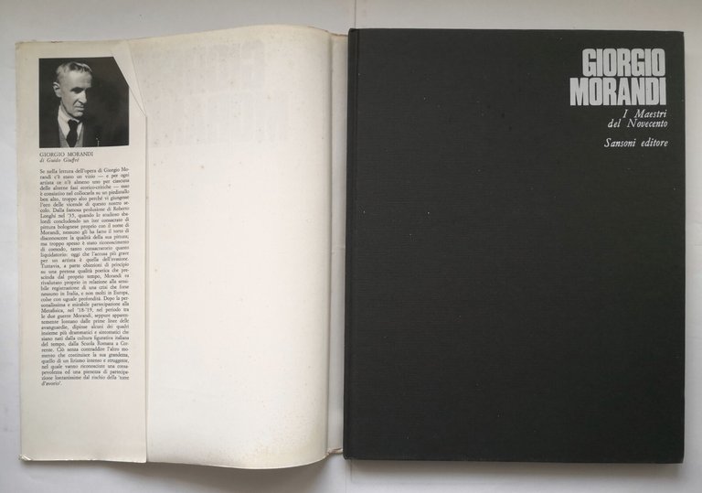 GIORGIO MORANDI di Guido Giuffrè 1970 Sansoni libro maestri novecento …