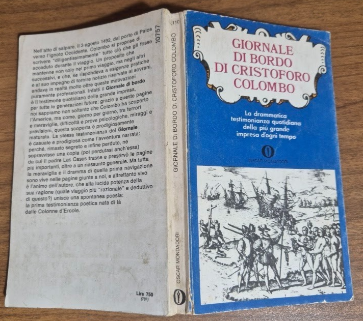 GIORNALE DI BORDO DI CRISTOFORO COLOMBO 1972 Oscar Mondadori Libro … | Immagine Gallery 3