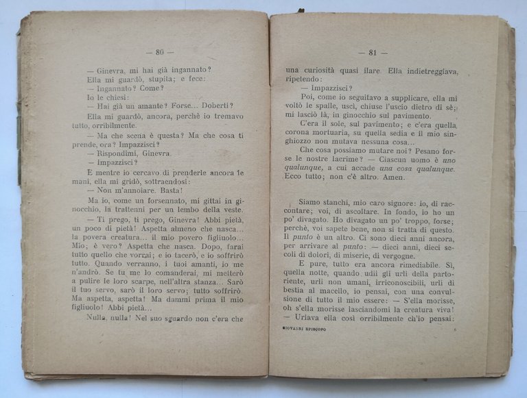 GIOVANNI EPISCOPO ISAOTTA GUTTADÀURO di Gabriele D'Annunzio 1923 Libro romanzo