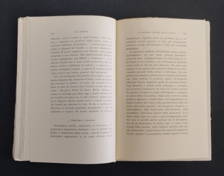 GIOVANNI GENTILE di Ugo Spirito 1969 Sansoni Libro filosofia