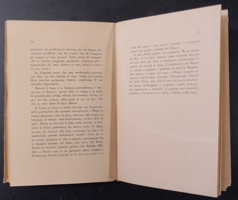 GIOVANNI HUSS IL VERIDICO di Benito Mussolini 1948 Edinac Libro …