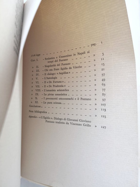 GIOVANNI PONTANO FRA L'UOMO E LA NATURA di Giuseppe Toffanin …