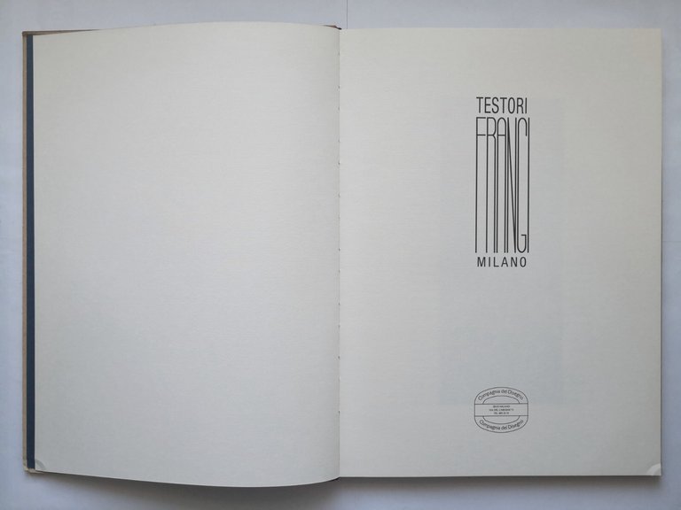 GIOVANNI TESTORI FRANGI MILANO 1988 Compagnia del Disegno Libro arte …