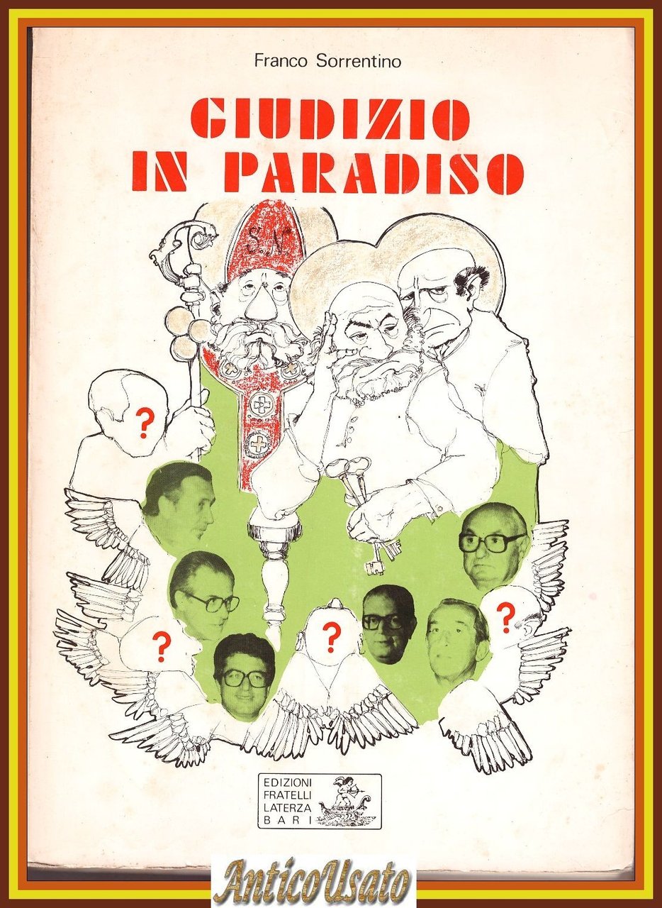 GIUDIZIO IN PARADISO di Franco Sorrentino 1983 Fratelli Laterza Libro …