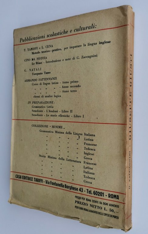 GIUSEPPE GIUSTI UOMO IL POETA PATRIOTA di Guido Zaccagnini 1937 …