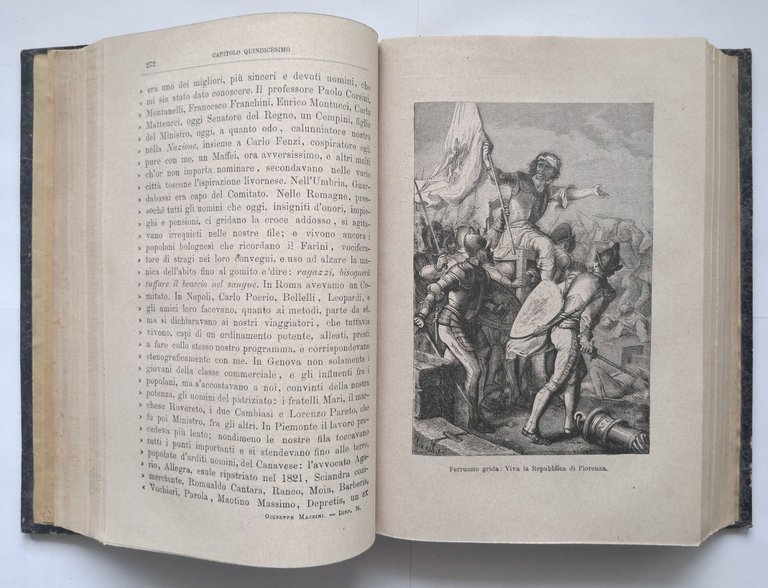 GIUSEPPE MAZZINI di Pietro De Nardi 1872 Libro antico biografia …