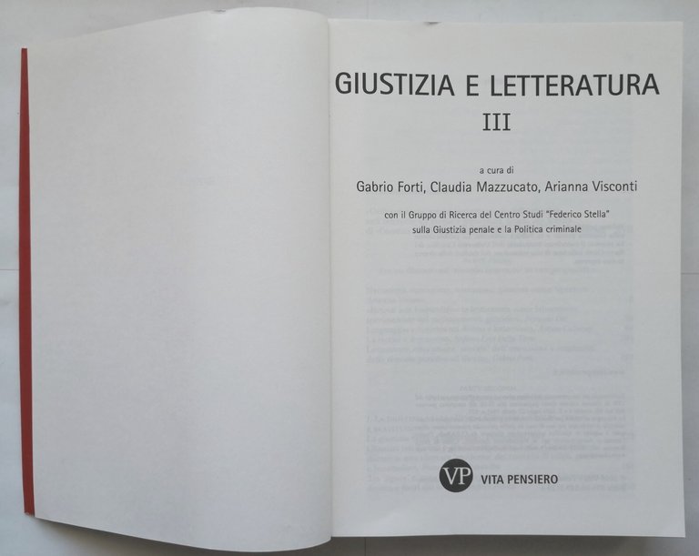 GIUSTIZIA E LETTERATURA 3 di Forti Mazzucato Visconti 2016 Vita …